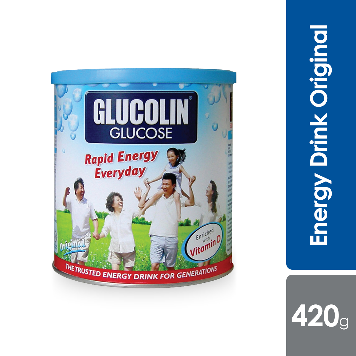 Glucolin Vitamin D Original 420g | Energy Drink Alpro Pharmacy