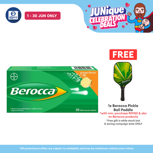 Berocca Effervescent Vitamin C Orange 30s | Helps Reduce Tiredness and Fatigue Berocca