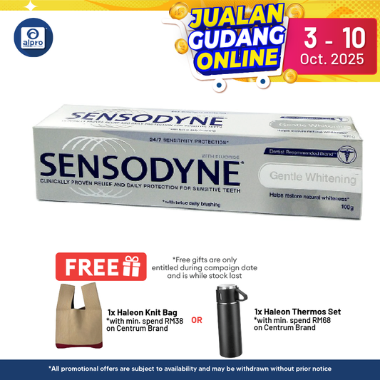 Sensodyne Gentle Whitening 100g | Restore Teeth to Natural Whiteness Alpro Pharmacy