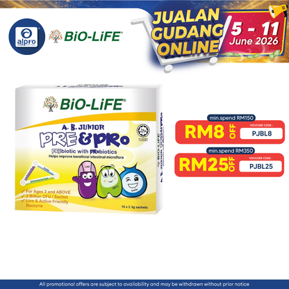 Bio-Life A.B.Junior Pre&Pro 2.3g 10s | Prebiotic Bio-life
