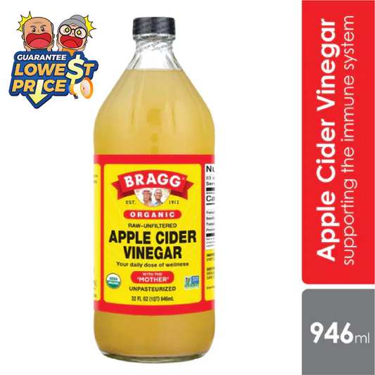 Bragg Apple Cider Vinegar 946ml | Support Immune System Bragg