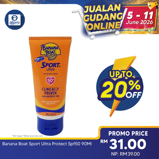 Banana Boat Sport Ultra Protect Spf50 90ml | Lightweight Banana Boat