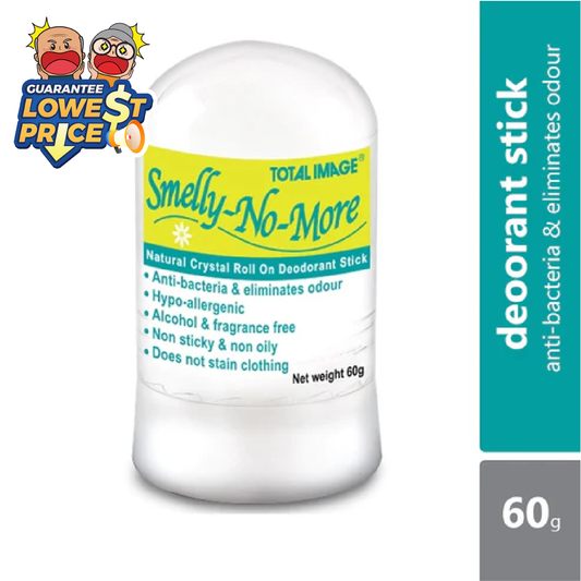 Total Image Smelly No More Roll On Deodorant 60g | Pure Natural Mineral Salt Total Image