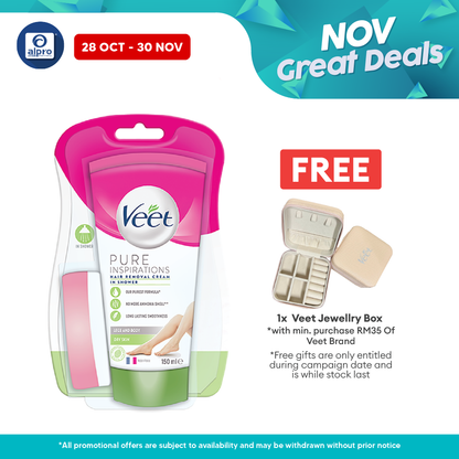 Veet In-Shower Hair Removal Dry CR 150ml Alpro Pharmacy