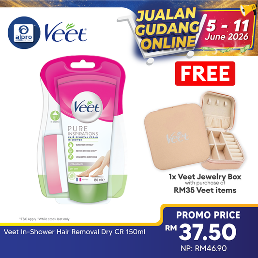 Veet In-Shower Hair Removal Dry CR 150ml Veet