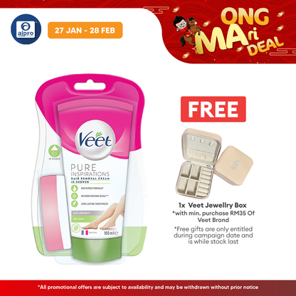 Veet In-Shower Hair Removal Dry CR 150ml Alpro Pharmacy