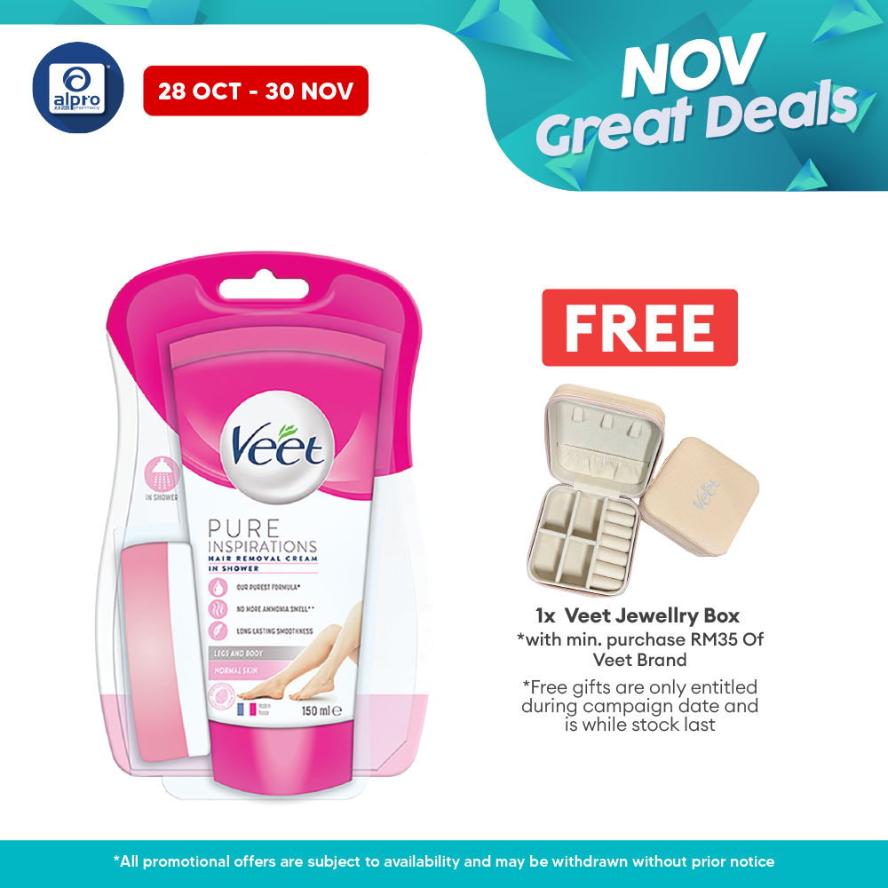 Veet In-Shower Hair Removal CR Normal Skin 150g Alpro Pharmacy