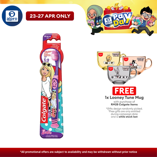 Colgate Toothbrush Barbie Ultra Soft 5-9 Years 1s Colgate