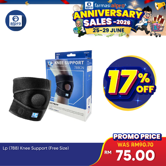 LP Support LP788 Knee Support (Free Size) | Comfortable & Breathable Material LP Support