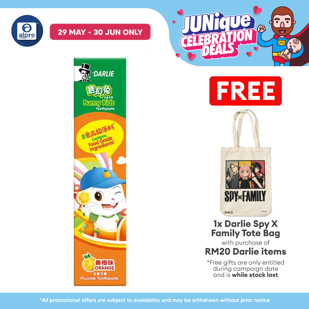 Darlie Bunny Kids Toothpaste (orange Flavor) 40g Darlie