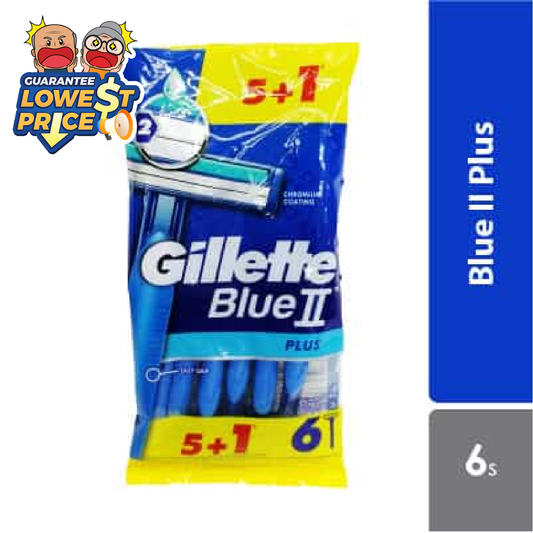Gillette Blue Ii Plus 5+1s Alpro Pharmacy