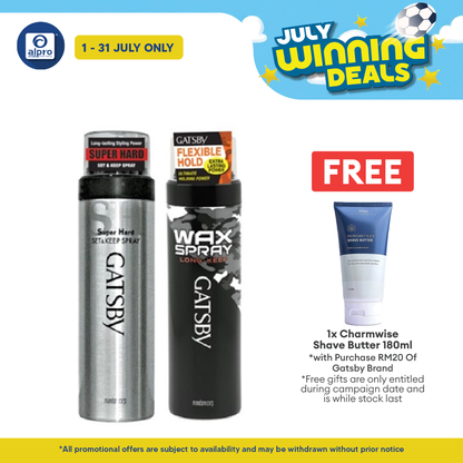 Gatsby Set & Keep Spray 180g (  Super Hard \ Wax Spray ) Gatsby