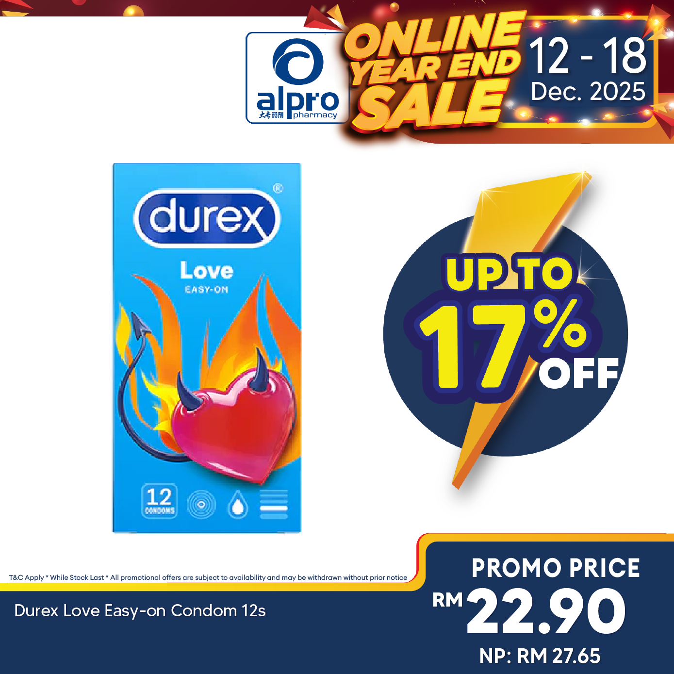 Durex Love Easy-on Condom 12s Durex