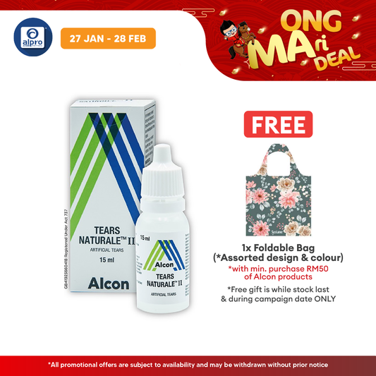 Alcon Tears Naturale II 15ml | Dry Eye Symptoms Reliever Alcon