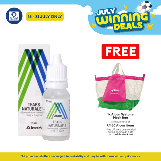 Alcon Tears Naturale II 15ml | Dry Eye Symptoms Reliever Alcon