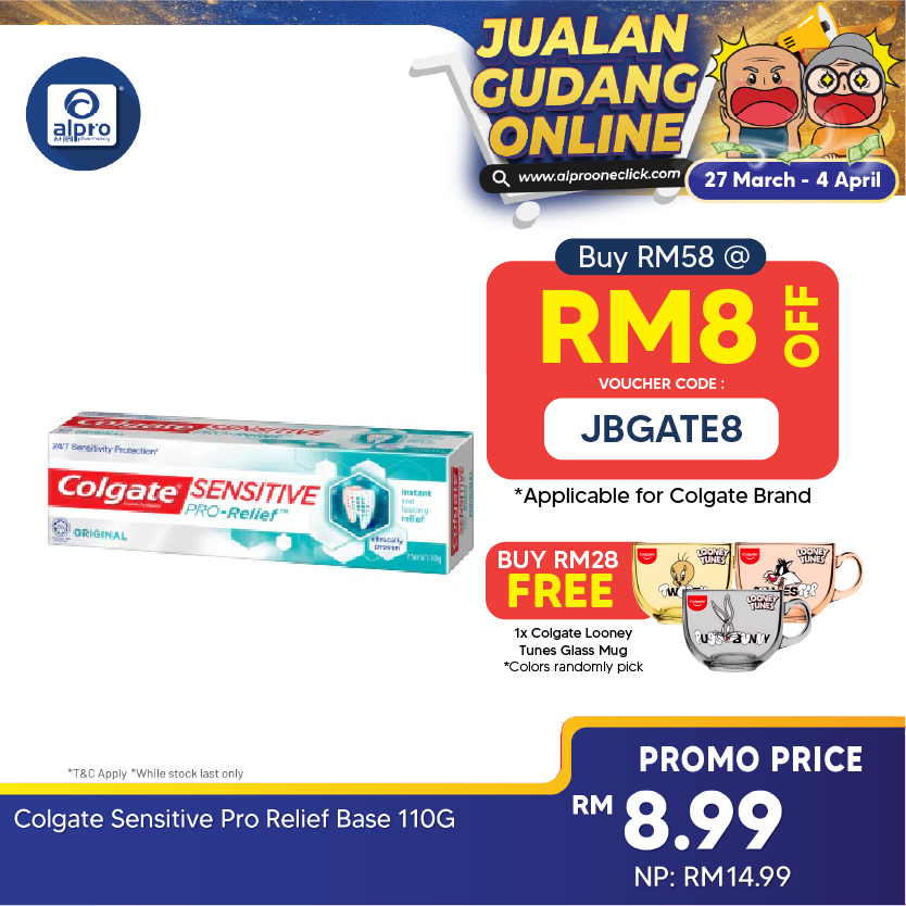 Colgate Sensitive Pro-relief 110g | Promotes Gum Health Colgate
