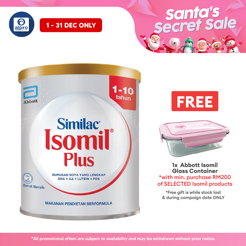 Abbott Isomil Plus Children's Lactose-Free Milk Formula 400g | For Age 1-10 Years Isomil