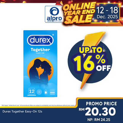 Durex Together Easy-On 12s Durex