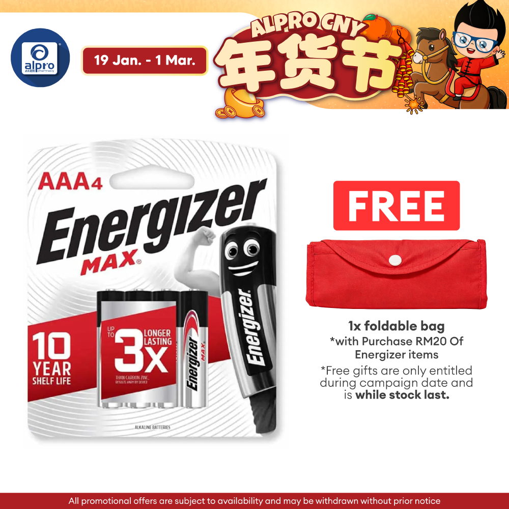 Energizer Max AAA 4s