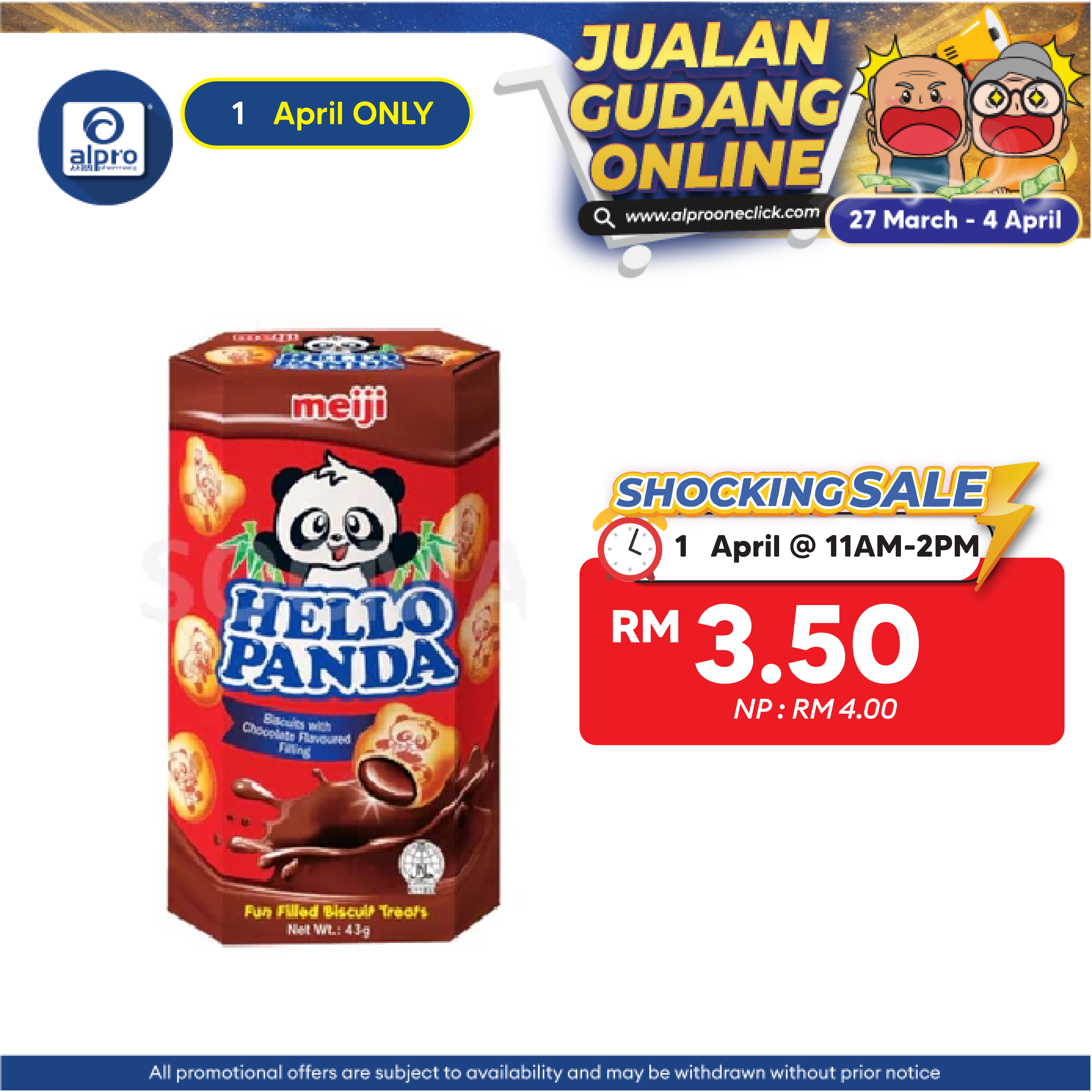 Meiji Hello Panda Chocolate 43g | Provide High Calcium & Energy Meiji Seika