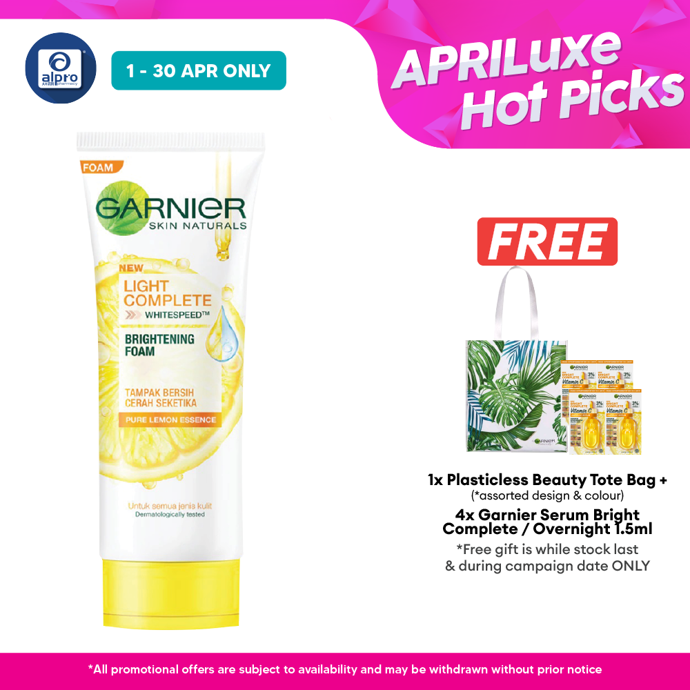 Garnier Bright Complete Vitamin C Face Wash (Foam) 100ml Garnier