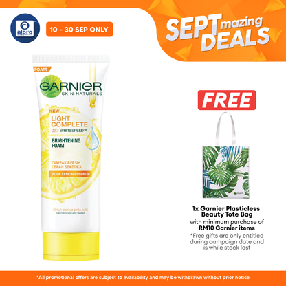 Garnier Bright Complete Vitamin C Face Wash (Foam) 100ml Alpro Pharmacy
