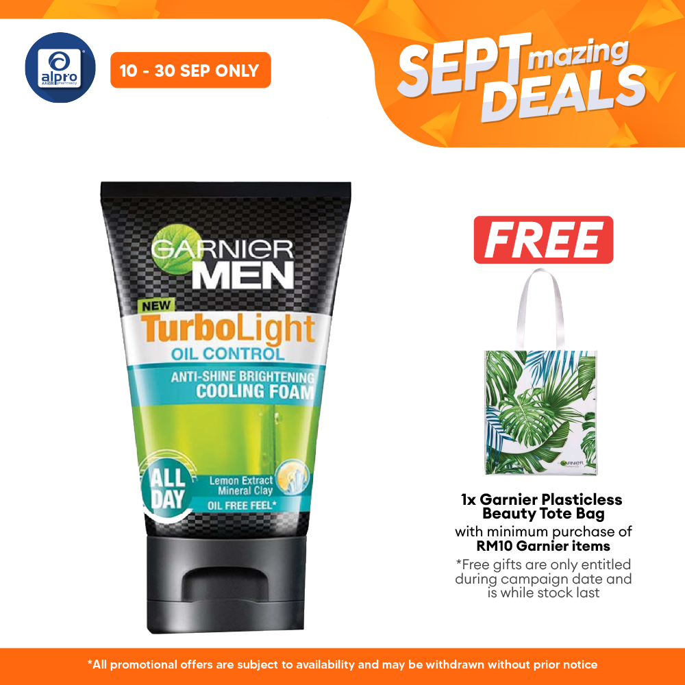 Garnier Men Turbolight Oil Cooling Foam 100ml Alpro Pharmacy