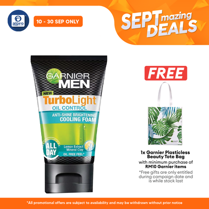 Garnier Men Turbolight Oil Cooling Foam 100ml Alpro Pharmacy