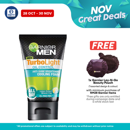 Garnier Men Turbolight Oil Cooling Foam 100ml Alpro Pharmacy