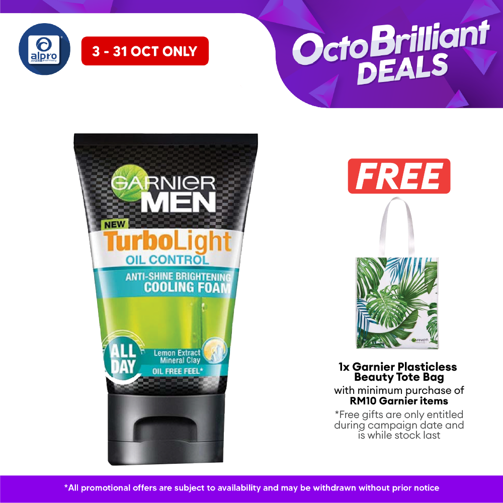 Garnier Men Turbolight Oil Cooling Foam 100ml Alpro Pharmacy