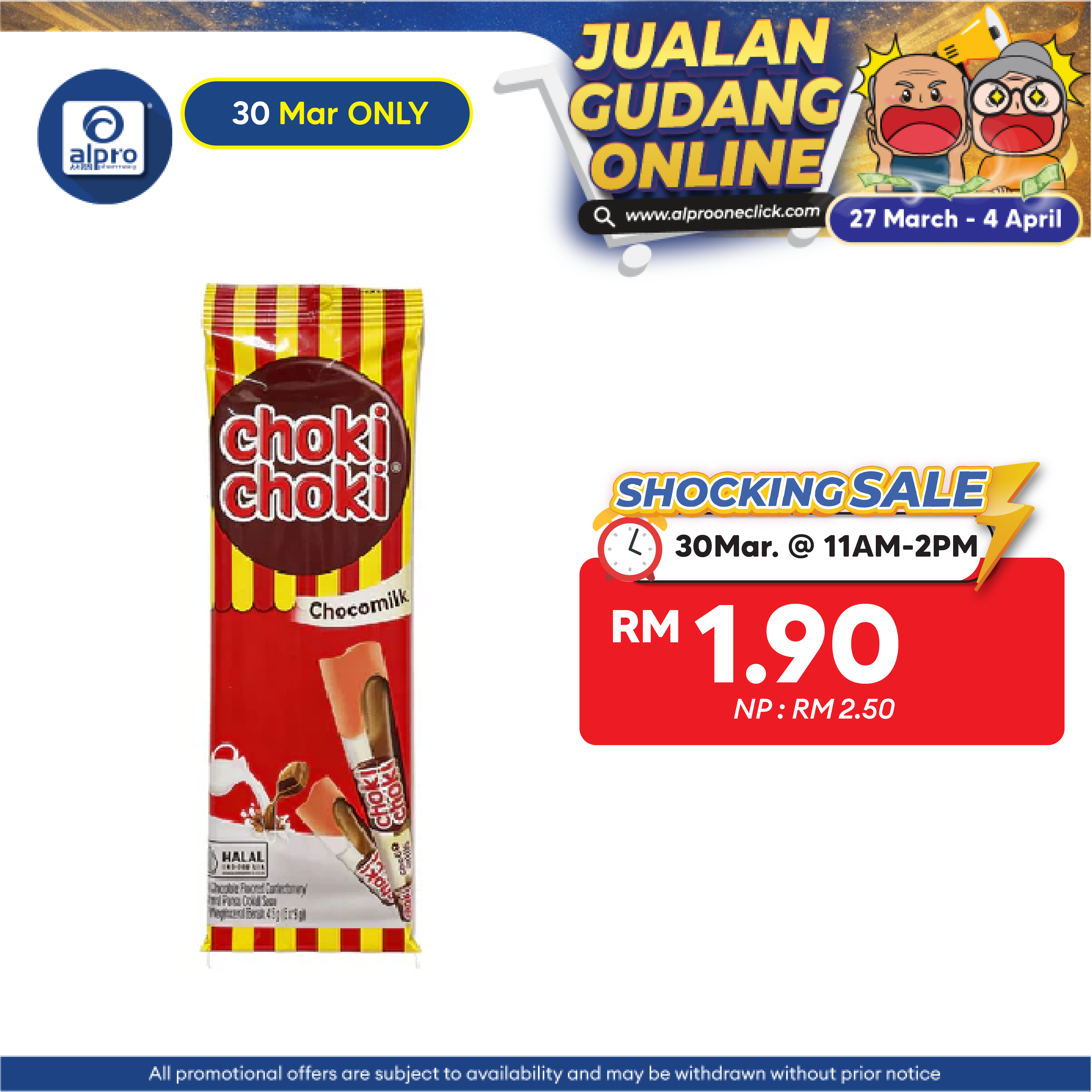 Choki Choki Chocomilk | Chocolate and Creamy Milk (5s ×9g) Choki Choki