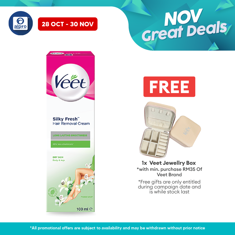 Veet Dry Skin Cream 100ml Alpro Pharmacy