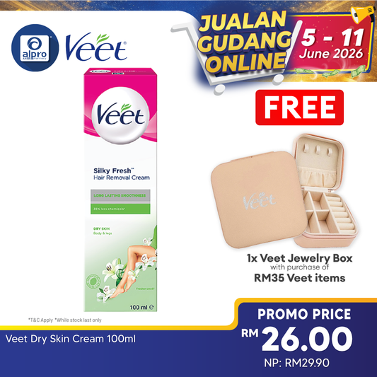 Veet Dry Skin Cream 100ml Veet
