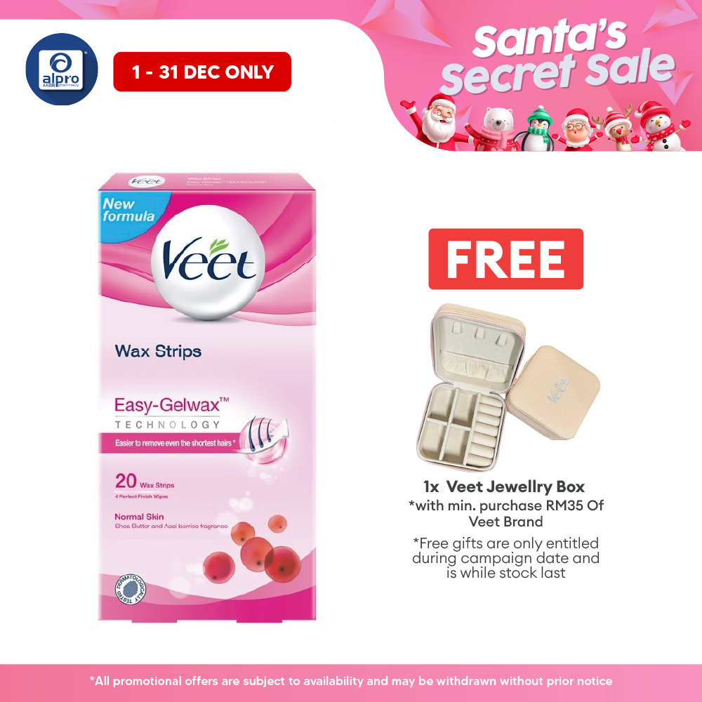 Veet Facial Wax Strip 20s Alpro Pharmacy