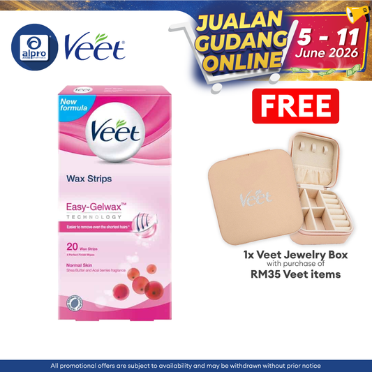 Veet Facial Wax Strip 20s Veet