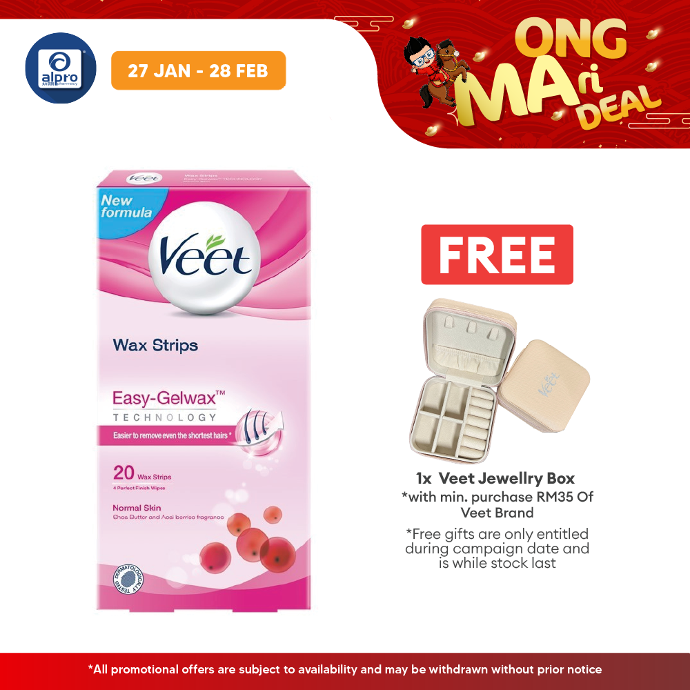 Veet Facial Wax Strip 20s Alpro Pharmacy