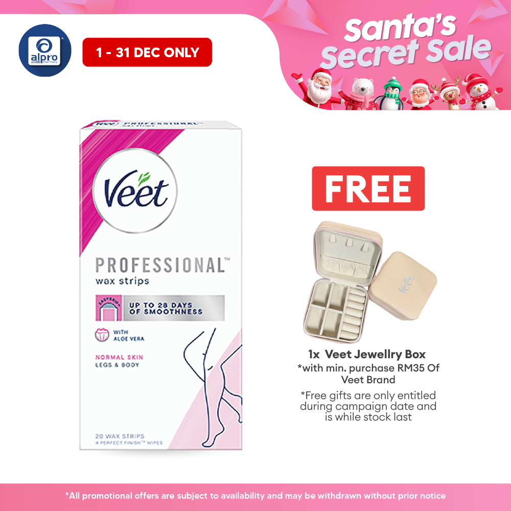 Veet Cold Wax Strip Legs Normal Skin 20s Veet