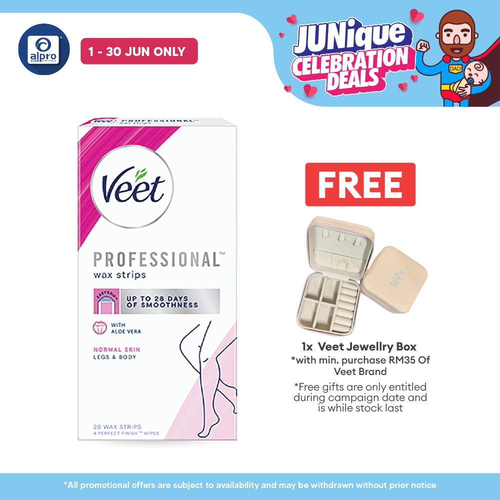 Veet Cold Wax Strip Legs Normal Skin 20s Veet