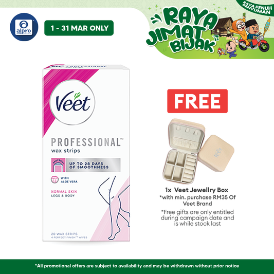 Veet Cold Wax Strip Legs Normal Skin 20s Veet