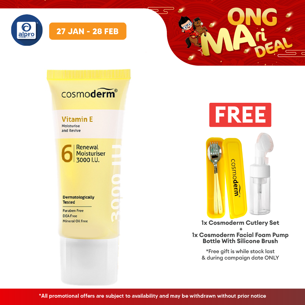 Cosmoderm Vitamin E Renewal Moisturizer 3000i.u. 50g Cosmoderm