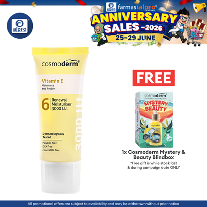 Cosmoderm Vitamin E Renewal Moisturizer 3000i.u. 50g Cosmoderm
