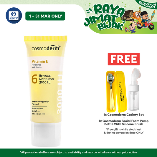 Cosmoderm Vitamin E Renewal Moisturizer 3000i.u. 50g Cosmoderm