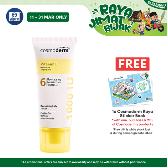 Cosmoderm Vitamin E Revitalising Moisturizer 1000iu 50g Cosmoderm