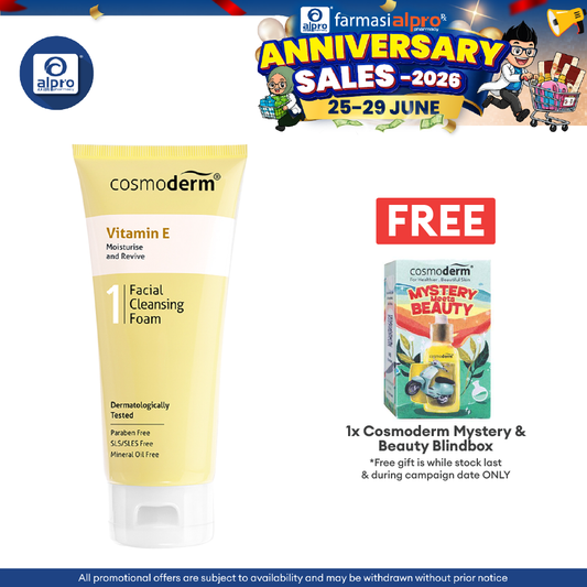 Cosmoderm Vitamin E Facial Cleansing Foam 125ml Cosmoderm