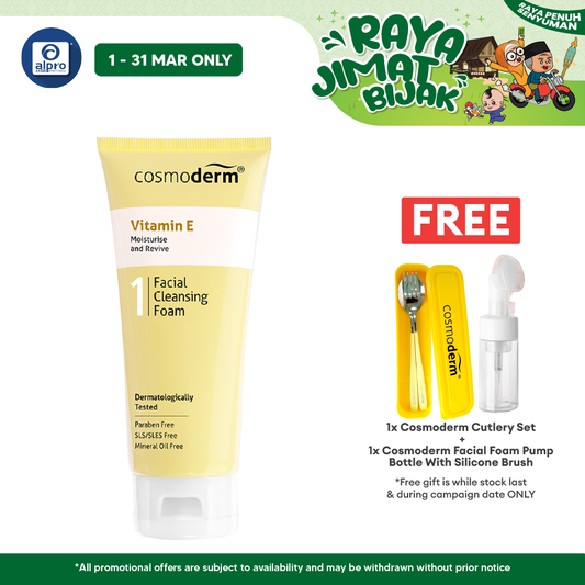 Cosmoderm Vitamin E Facial Cleansing Foam 125ml Cosmoderm