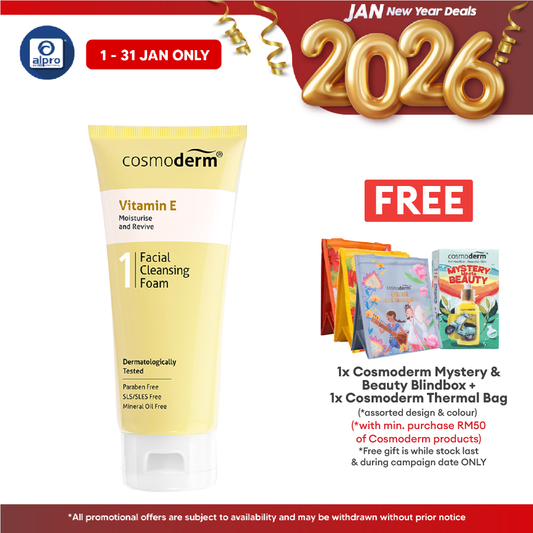 Cosmoderm Vitamin E Facial Cleansing Foam 125ml Cosmoderm