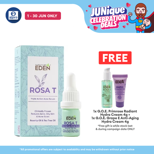 Garden Of Eden Rosa T Acne Serum 5ml | Helps Clear Acne Scar Garden Of Eden