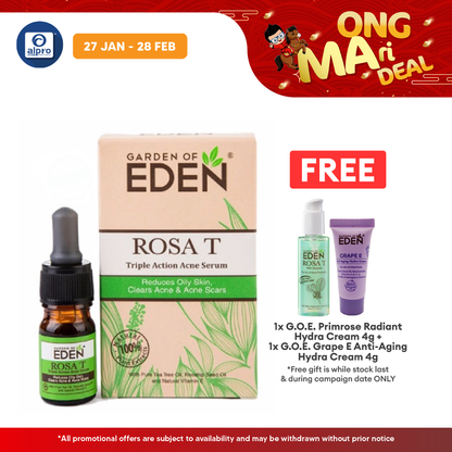 Garden Of Eden Rosa T Acne Serum 5ml | Helps Clear Acne Scar Garden Of Eden