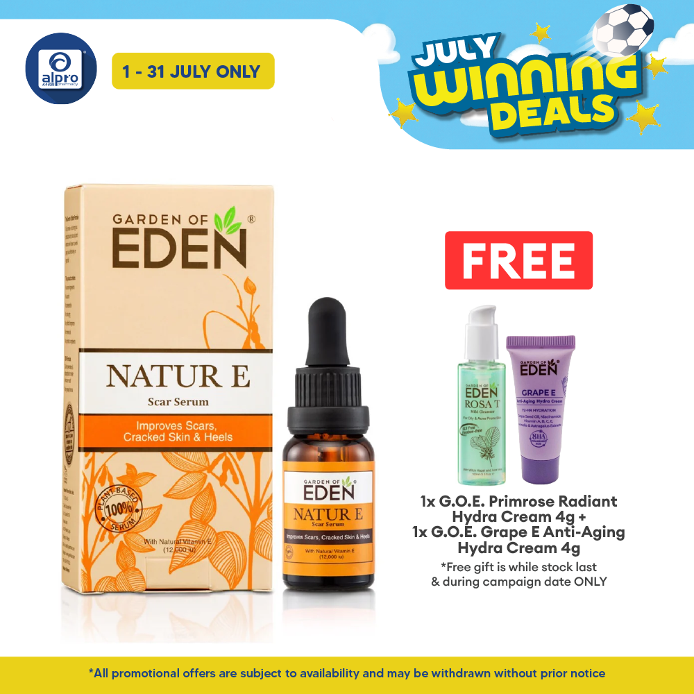 Garden Of Eden Natur E Scar Serum 5ml | Protects Skin Cells Garden Of Eden