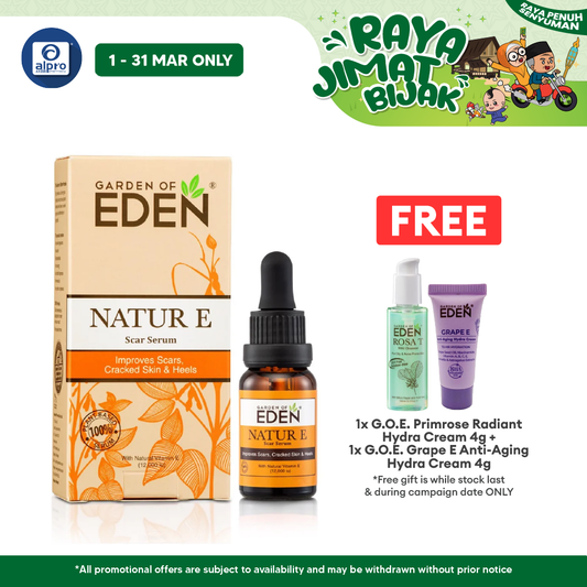Garden Of Eden Natur E Scar Serum 5ml | Protects Skin Cells Garden Of Eden